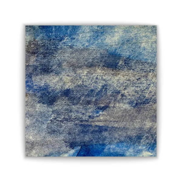 Blue Color Aquarelle Wet Hand Drawn Vector Grunge Background Banner — Stock Vector