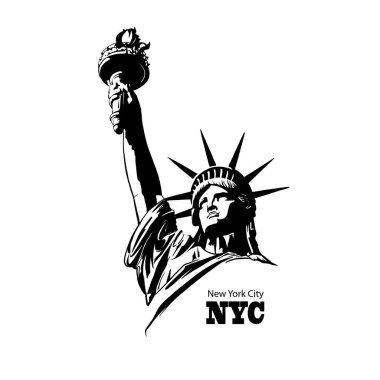 American symbol - Statue of Liberty. New York, USA clipart