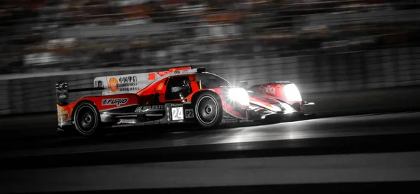 Le Mans / Fransa - 13-14 Haziran 2017: 24 Le Mans, Oreca07-Gibson yarış pistinde 24 saat Le Mans