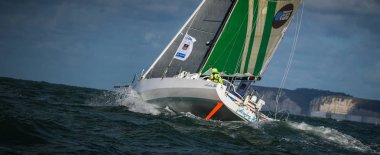 Le Havre / Fransa - Kasım 05 2017: Transat Jacques Vabre, Sınıf 40, Colombre XI
