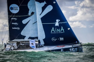 Le Havre / Fransa - Kasım 05 2017: Transat Jacques Vabre, Sınıf 40, Aina