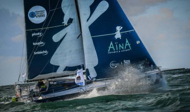Le Havre / Fransa - Kasım 05 2017: Transat Jacques Vabre, Sınıf 40, Aina