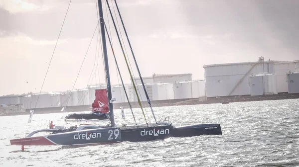 Le Havre / France  - November  05 2017: Transat Jacques Vabre, Multi50, Drekan Group