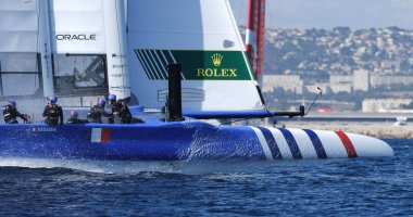 Marseille, France  September 20 21 & 22, 2019: Team France, during sailGP final World Series , Marseille France