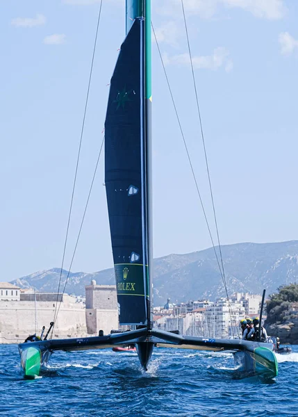 Marseille, France  September 20 21 & 22, 2019: Team Australia during sailGP final World Series , Marseille France — стоковое фото