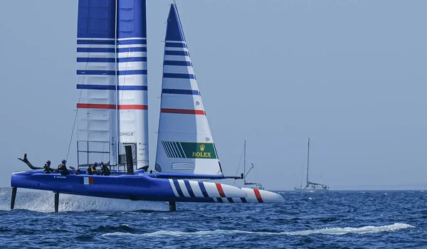 Marseille, France  September 20 21 & 22, 2019: Team France, during sailGP final World Series , Marseille France — ストック写真