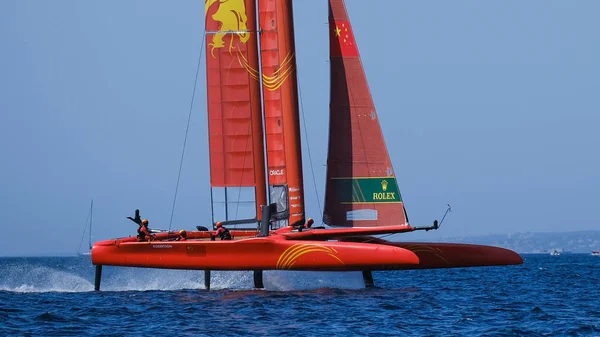 Marseille, France  September 20 21 & 22, 2019: Team China, during sailGP final World Series , Marseille France — 图库照片