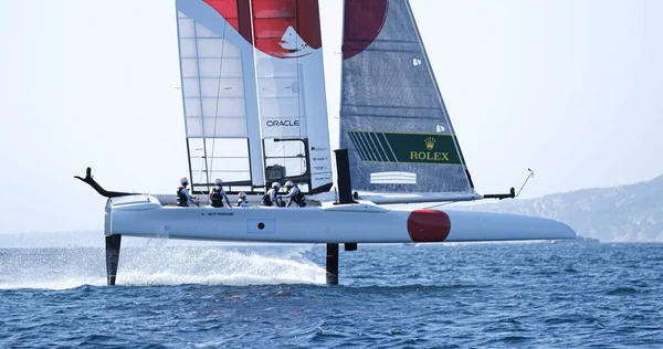 Marseille, France  September 20 21 & 22, 2019: Team Japan, during sailGP final World Series , Marseille France