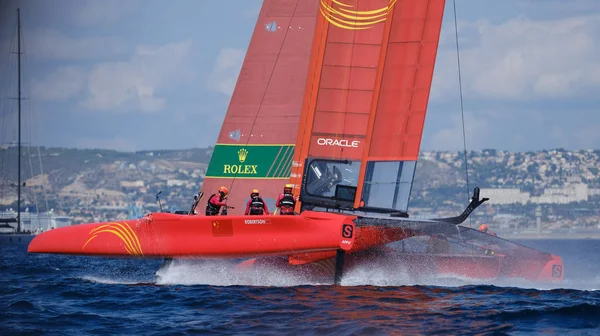 Marseille, France  September 20 21 & 22, 2019: Team China, during sailGP final World Series , Marseille France — стоковое фото