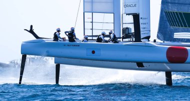Marseille, France  September 20 21 & 22, 2019: Team Japan, during sailGP final World Series , Marseille France