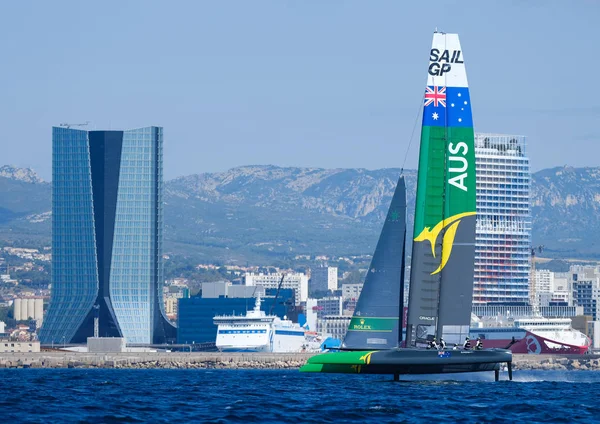 Marseille, France  September 20 21 & 22, 2019: Team Australia during sailGP final World Series , Marseille France