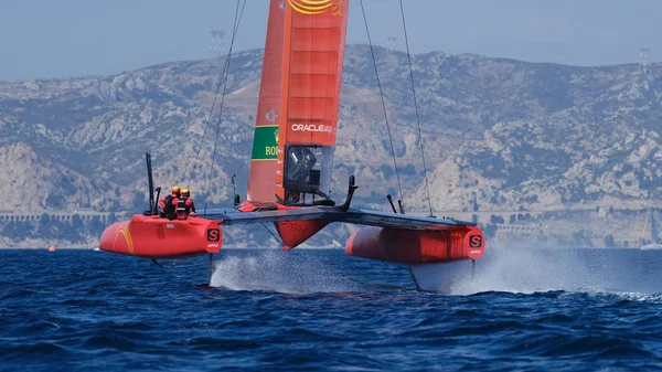 Marseille, France  September 20 21 & 22, 2019: Team China, during sailGP final World Series , Marseille France — стоковое фото