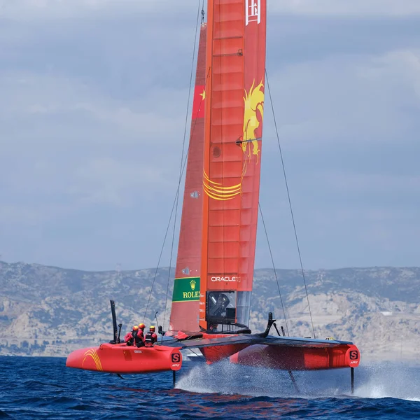 Marseille, France  September 20 21 & 22, 2019: Team China, during sailGP final World Series , Marseille France — стоковое фото
