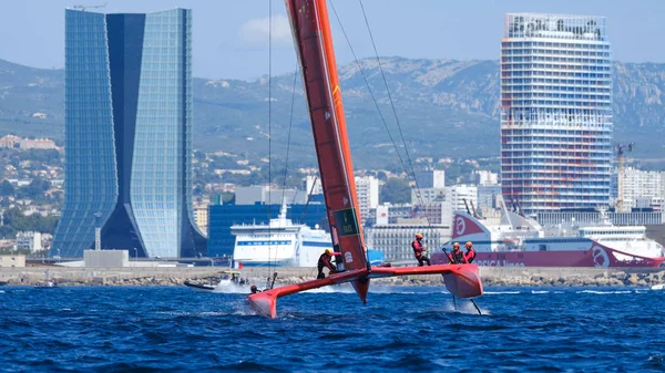 Marseille, France  September 20 21 & 22, 2019: Team China, during sailGP final World Series , Marseille France — стоковое фото