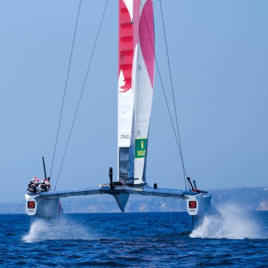 Marseille, France  September 20 21 & 22, 2019: Team Japan, during sailGP final World Series , Marseille France