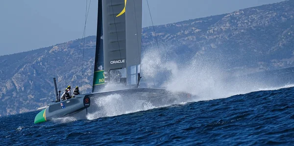 Marsylia, Francja 20 września 21 i 22, 2019: Sailgp Team Australia — Zdjęcie stockowe