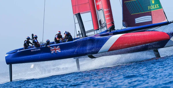 Марсель, Франция 20 сентября 21 & 22, 2019: Sailgp Team Great Britain — стоковое фото