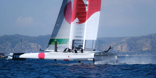 Марсель, Франция 20 сентября 21 и 22, 2019: Sailgp Team Japan — стоковое фото
