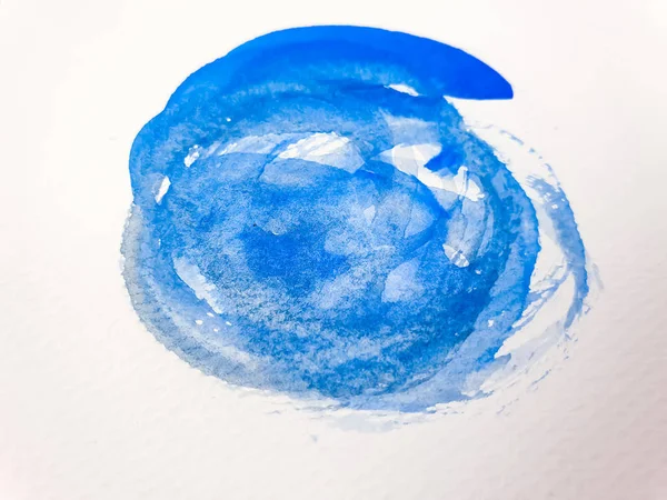 Shades blue watercolor paint background — Stock Photo, Image