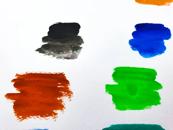 Shades multi watercolor paint background — Stock Photo, Image