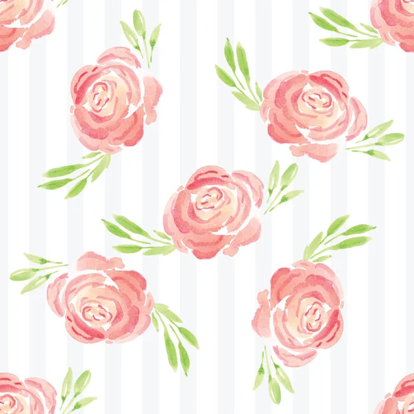 Elle boyanmış suluboya çiçek desenli