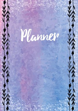 Soyut renkli suluboya arkaplanı