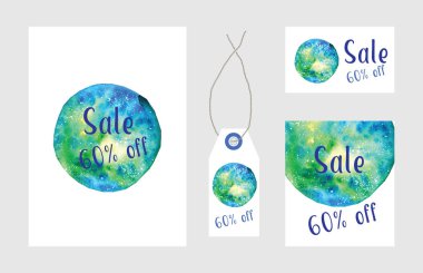 Sulu Boya lekeleri suluboya kağıdı üzerinde boya sanatı