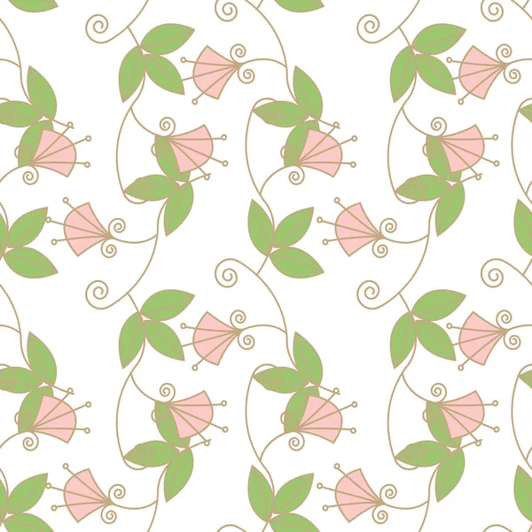 Motif floral sans couture tendance dans le vecteur — Image vectorielle