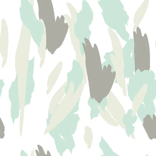 Military camouflage texture with trees, branches, grass and watercolor stains — Stock Vector