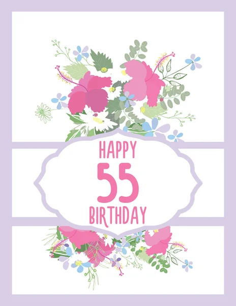 Greeting card for anniversary birthday — Stock Photo, Image