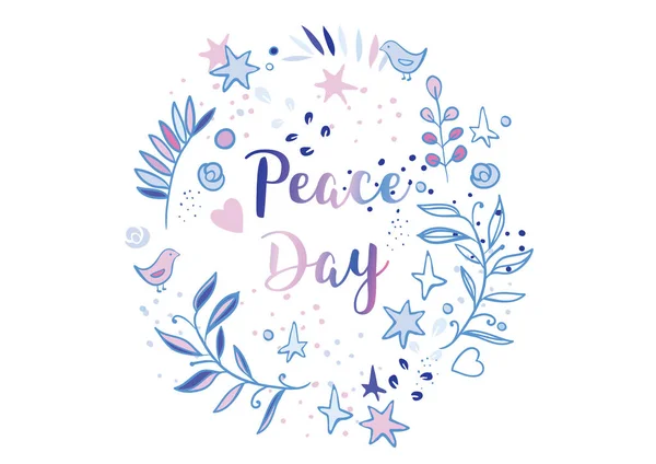 Holiday greetings illustration International Peace Day