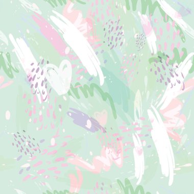 Ağaçlar, dallar, çimenler ve suluboya lekeli askeri kamuflaj dokusu.