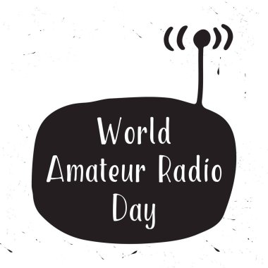 Dünya amatör radyo günü tebrik kartı