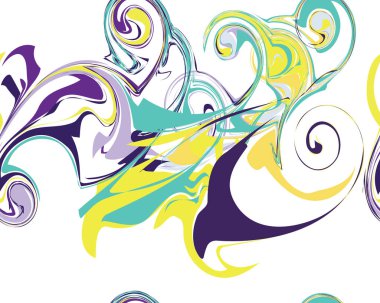 Mardi Gras kesintisiz çizgi mermer deseni, illüstrasyon