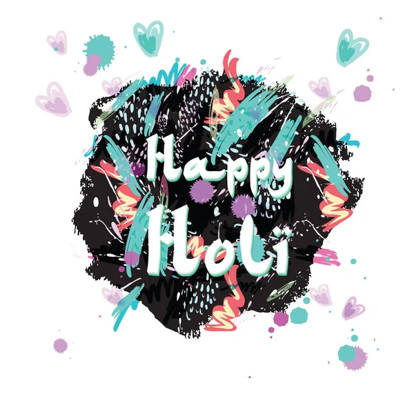 Astratto sfondo vacanza Happy Holi colori India — Foto Stock