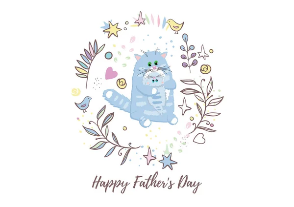 Holiday greetings illustration Fathers Day