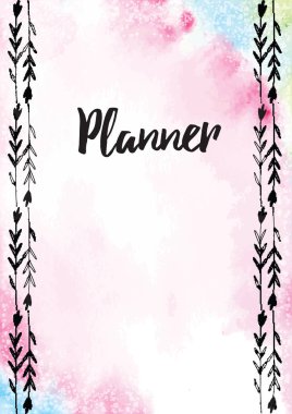 Soyut renkli suluboya arkaplanı