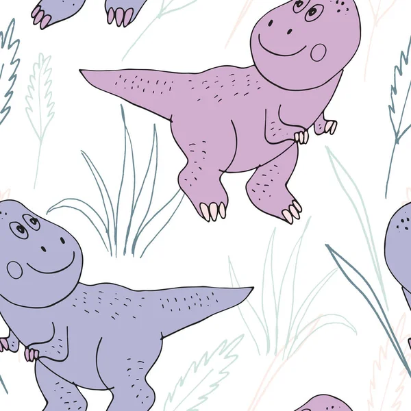 Illustrazione con un dinosauro animale del fumetto — Foto Stock