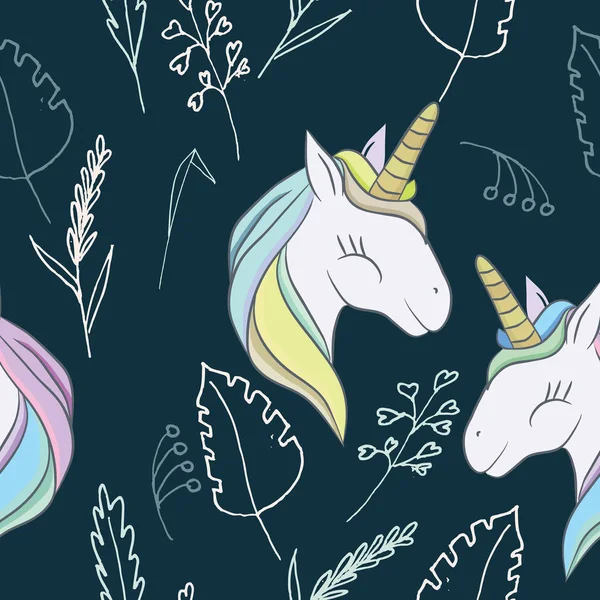 Ilustración con un unicornio animal mágico —  Fotos de Stock