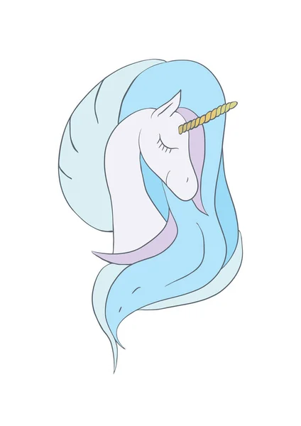 Illustration with a magic animal unicorn — Stock Photo, Image