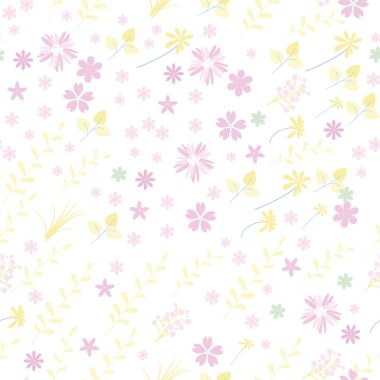 Vintage romantik moda Dikişsiz desen