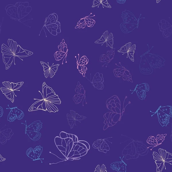 Pattern with butterflies — Stock Photo, Image