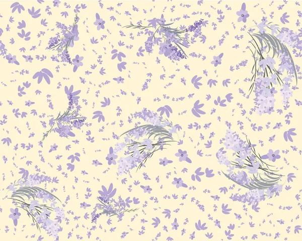Floral Lavendel Retro Vintage Hintergrund — Stockfoto