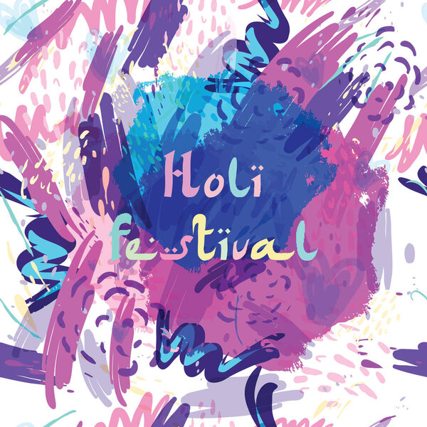 Абстрактный фон праздника Happy Holi цвета Индии
