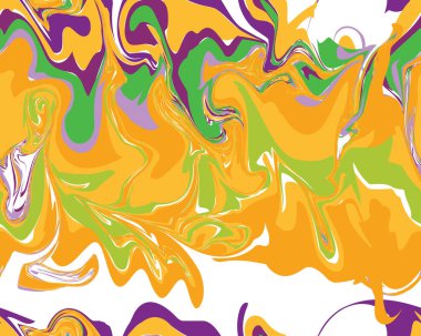 Mardi Gras kesintisiz çizgi mermer deseni, illüstrasyon