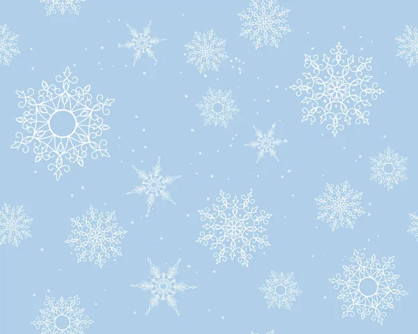 Winter kaart sneeuwvlok-patroon — Stockfoto