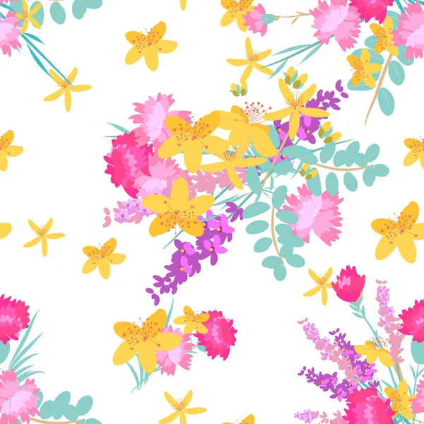 Retro tarzı illüstrasyon çiçekli