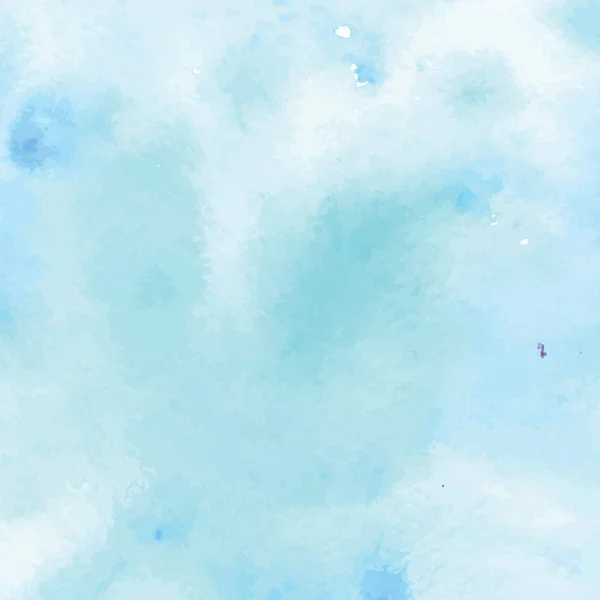 水彩紙に手描きのアートブルーカラーペイント — ストックベクタ
