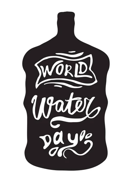 Cartão de saudação do Dia Mundial da Água — Fotografia de Stock
