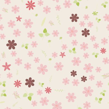 Vintage romantik moda Dikişsiz desen